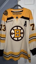 Boston Bruins Centennial Third Jersey Charlie McAvoy #73 Adidas Men’s Size 54 XL picture