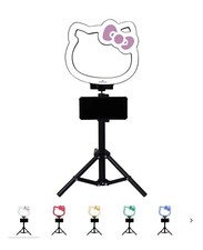 HELLO KITTY SUPER CUTE 10” RGB Desktop Ring Light with Tripod BY IMPRESSIONS NEW picture