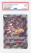Giratina V 2022 Pokemon Lost Origin Ultra Rare #186 PSA Authenticated 9 Card picture