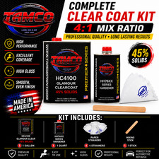 Tamco HC4100 Glamour Clear Coat Kit – High Gloss, 4:1 Medium Solids – Gallon Kit picture