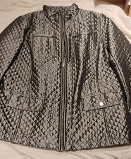 White Stag Silver Quilted Zip Jacket – Size 2X picture