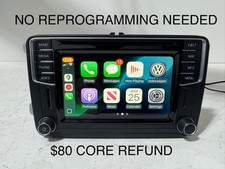 UNLOCKED 2016-2019 VW JETTA PASSAT  TIGUAN GPS RADIO DISPLAY OEM NAV CARPLAY picture