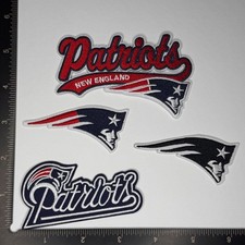 New England Patriots Black Iron/Sew On Embroidered Patch picture
