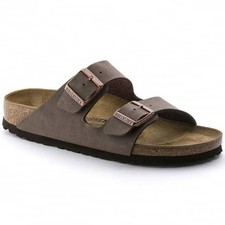 NEW Birkenstock Arizona Mocha Nubuck Leather Women Sandals Select Sizes picture