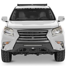 Fit Lexus GX460 2014-2023 Steel Stubby Front Bumper w/ Winch Plate & LED Light picture