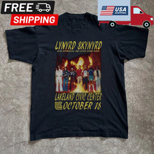 Lynyrd Skynyrd 1977 Tour Vintage Southern Rock Concert Graphic T-Shirt picture