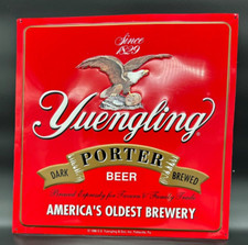 Vintage 1996 Yuengling Dark Porter Beer Sign 16