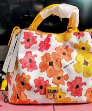 NWT Dooney And Bourke Brenna Floral Satchel Bag picture