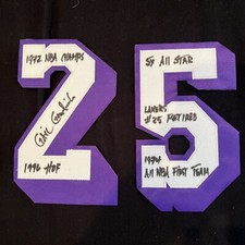 Gail Goodrich Signed Autographed White #2 Jersey #5 LA Lakers 5X Inscriptions picture