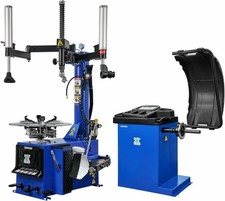 XK SBM988 Tire Changer + SBM690S Wheel Balancer Combo 2.0HP Dual Assist Arm 110V picture