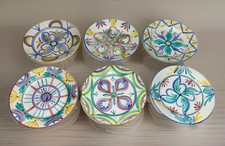 Signed Vietri Italy Handcrafted Set Of 6 “Colore” 10” Dinner Plates •Retired picture