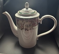 Noritake Royal Hunt 3930 8 in Coffee Pot w/Lid Sri Lanka Deer Tartan picture