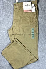 NWT Dockers Mens Broken In Khakis Sz 36 x 30 Desert San Straight Fit Flat Front  picture