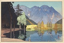 Hiroshi Yoshida - Mount Hodaka - Japanese Woodblock Reproduction Fine Art Print picture