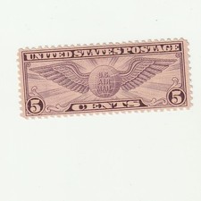 Scott # C12 US Air mail   Winged Globe  Mint No Gum   picture