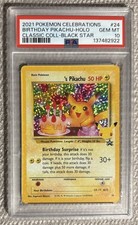 Pokemon Tcg Celebrations Classic Collection 24 Birthday Pikachu 2021 Holo PSA 10 picture