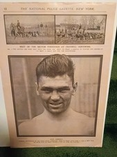 Boxing Champion, Jack Dempsey Front Page National Police Gazette picture