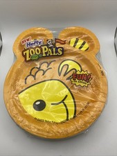 RARE. Sealed NOS Original Hefty Zoo Pals Assorted Designs Paper Plates 24 Pack  picture