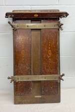 Antique 19th century Acme pants trouser stretcher rack press wood steel iron picture