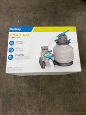 Bestway 2,200 Gallon Sand Filter Pump for Above Ground Outdoor Swimming Pools picture