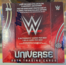 2026 Topps WWE Universe Hobby Box - Factory Sealed - 2 Autos + 1 Relic - IN HAND picture