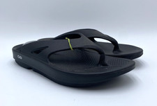 Oofos OORIGINAL Unisex' NEW Thong Recovery Sandal Black Multiple Sizes picture