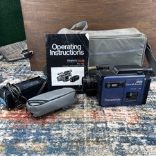 VTG 1988 PANASONIC OmniMovie VHS CCD AF X6 CAMCORDER Bundle Accessories Untested picture