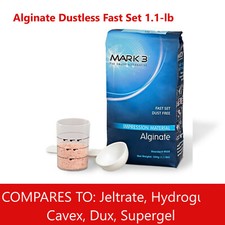MARK3 Alginate Impression Material Dust Free Fast Set 1.1Lb Pouch Upto Case/20 picture