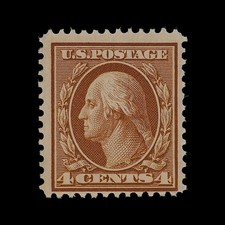 LSS USA SC 334 MNH Single Washington 4c 1908 (11GY) picture