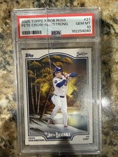 2025 Topps X Bob Ross the Joy of Baseball Pete Crow-Armstrong #27 PSA 10 DAMAGED picture