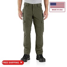 Carhartt Men's Relaxed Straight Ripstop Double-Front Cargo Pant, Basil, W36 x L3 picture