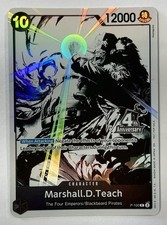 Marshall.D.Teach P-100 One Piece TCG 4th Anniversary Treasure Campaign Pack picture