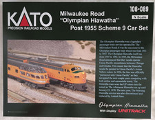 KATO 106089 N SCALE 9 CAR SET Milwaukee Road Olympian Hiawatha Post 1955 106-089 picture