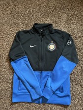 Vintage Nike Internazionale Inter Milan Football Jacket Soccer Track Size M picture