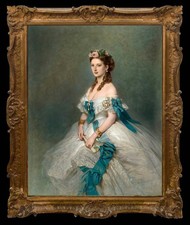Hand Painted Princess Alexandra of Wales Canvas Oil Painting Classical Art Decor picture