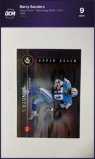 1998 Upper Deck Technology FX61 Barry Sanders #151 Detroit Lions DCM 9 picture