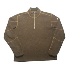 Kuhl Thor 1/4 Zip Sweater ThermoKore Brown Fleece Lined Men’s XL picture