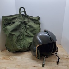 Gentex SPH-4 Flight Helmet w/ Carrying Bag Shield & Communication System Vintage picture