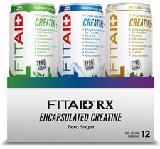 FITAID RX Zero Sugar Recovery Drink, Creatine BCAA Variety, 12 Pack picture