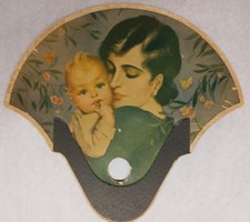 c1924 Ad Hand thumb-hole reinforced Fan - 
