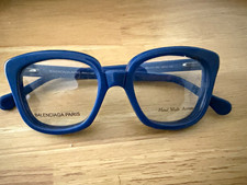 Balenciaga BAL 0111 Blue Full Rim Plastic Eyeglasses Frames 48-18 140 Pouch picture