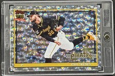 Paul Skenes RARE CRACKED ICE PITCHING REFRACTOR  CARD TOPPS PIRATES ROY MINT picture