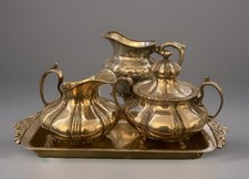 Vintage Pairpoint Silverplate Creamer Sugar 130 Homan Baroque Wallace  picture