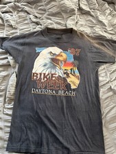 Vintage 1987 Harley Davidson 3-D Daytona Bike Week Tshirt picture