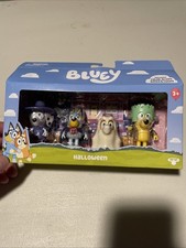 Bluey Halloween Figure Pack 4 Set Moose Toys Bingo Chloe Lucky Vampire Ghost Lot picture