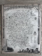 1838 Wiltshire Original Antique Ornate Map by Thomas Moule picture