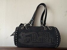 Von Dutch Best Selling Barrel Bag Y2K Vintage Biker Style With Turquoise Accents picture