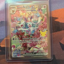 Pokemon TCG: Sylveon ex 153/128 30th Anniversary SIR Special Illustration Rare picture