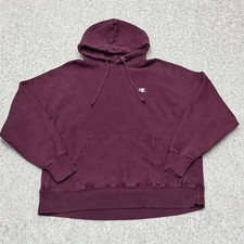 Vintage Champion Reverse Weave Hoodie XL Burgundy Sun Faded Maroon 90’s/ Y2K picture