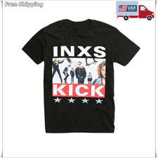 INXS Kick Album Cover 80s Rock Band Graphic T-Shirt picture